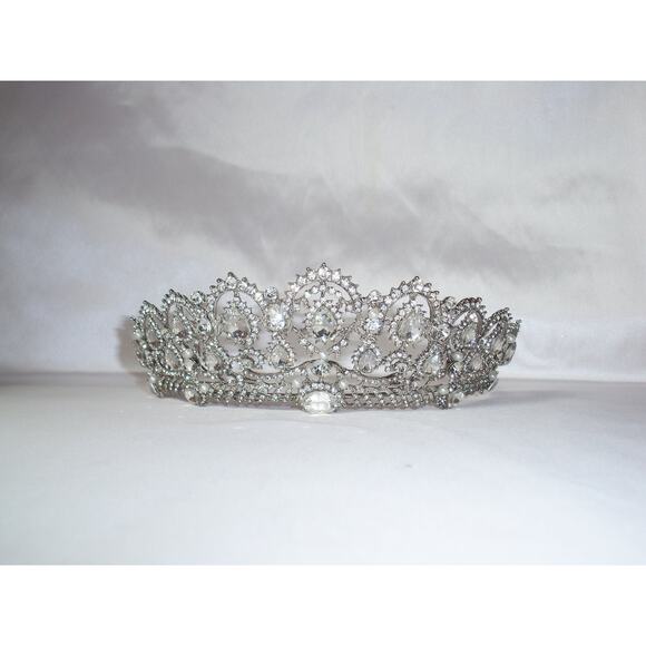 Rhinestone bridal tiara, prom Quenceanera princess party birthday crown, tiara main image 8